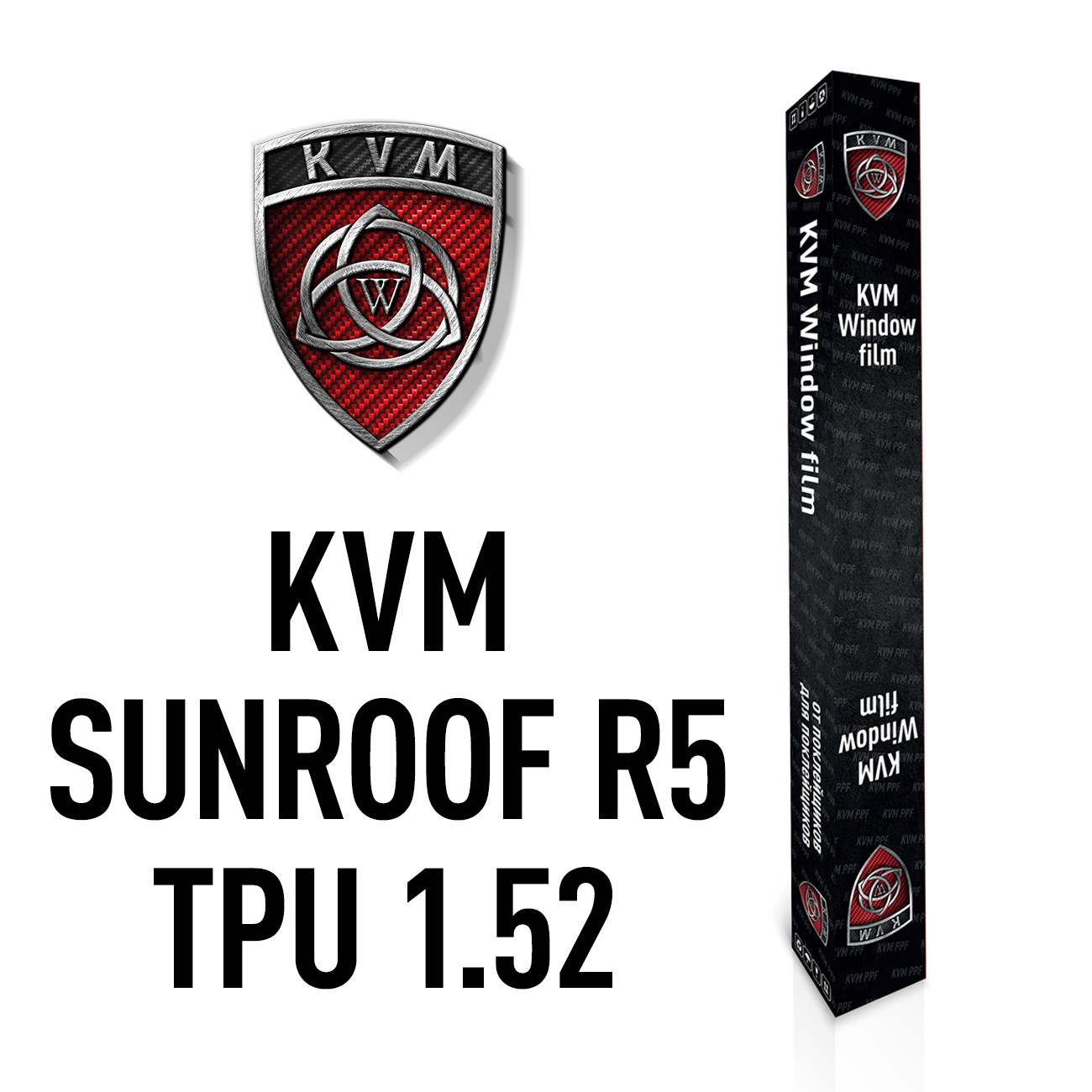 Пленка для панорамных стекол и люков KVM Sunroof R5 TPU 1.52